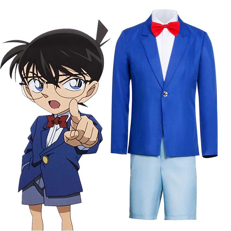 Conan Edogawa Kona Halloween Costume Anime Detective Conan Case Closed Cosplay-Takerlama