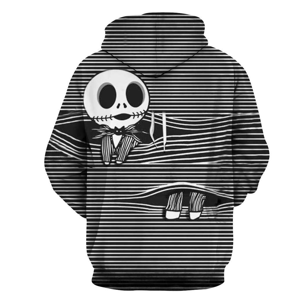 The Nightmare Before Christmas Jack The Skeleton 3D Print Hoodies Pullover Jacket-Takerlama