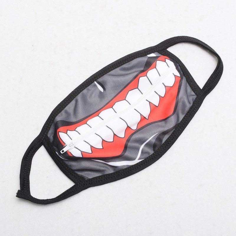 Kaneki Ken Face Masks Zipper Cycling Anti-Dust Anime Tokyo Ghoul Cosplay Mask