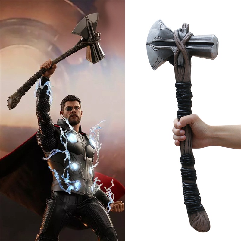 Avengers 3 Infinity War Fat Thor Stormbreaker Mjolnir Axe Halloween Marvel Superhero Cosplay Gifts Props-Takerlama