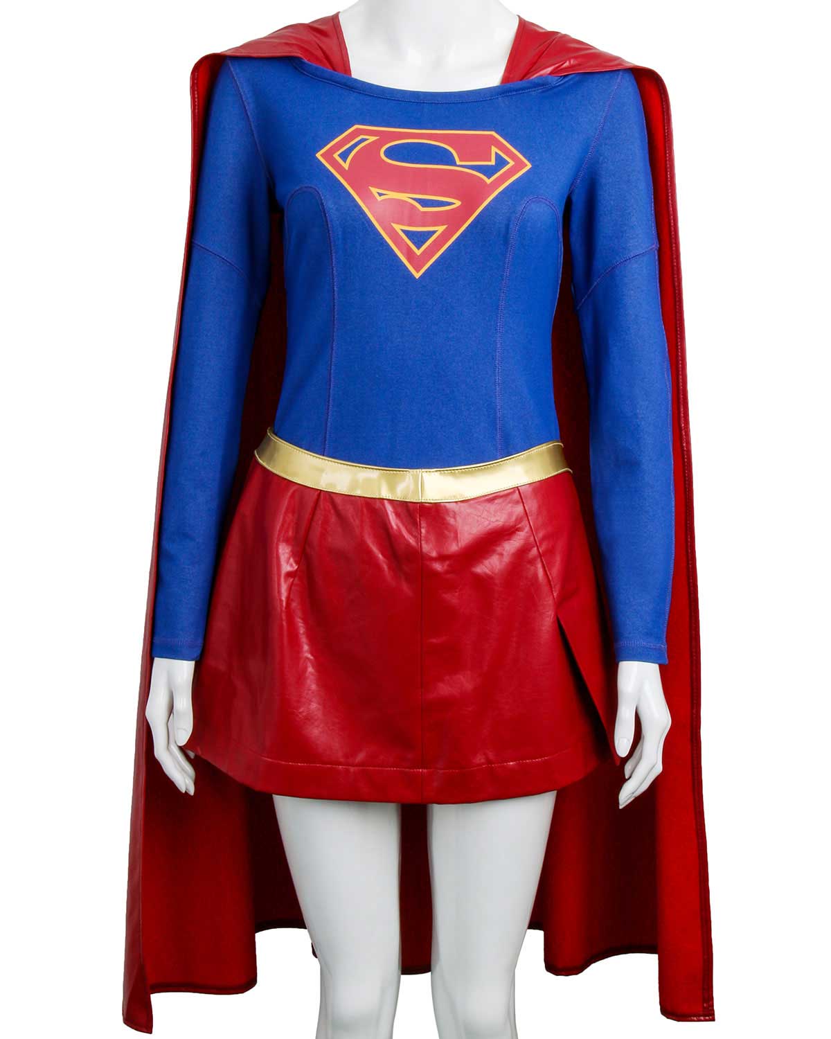 Supergirl Kara Zor-l Cosplay Costume Set Super Woman Sexy Fancy Dress