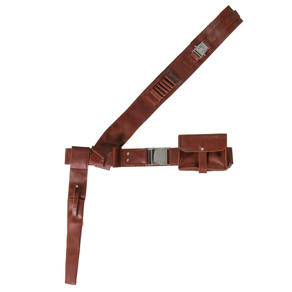 The Mandalorian 2 Star Wars Boba Fett Adjustable Pu Leather Belt With Pocket Gift Cospaly Props-Takerlama