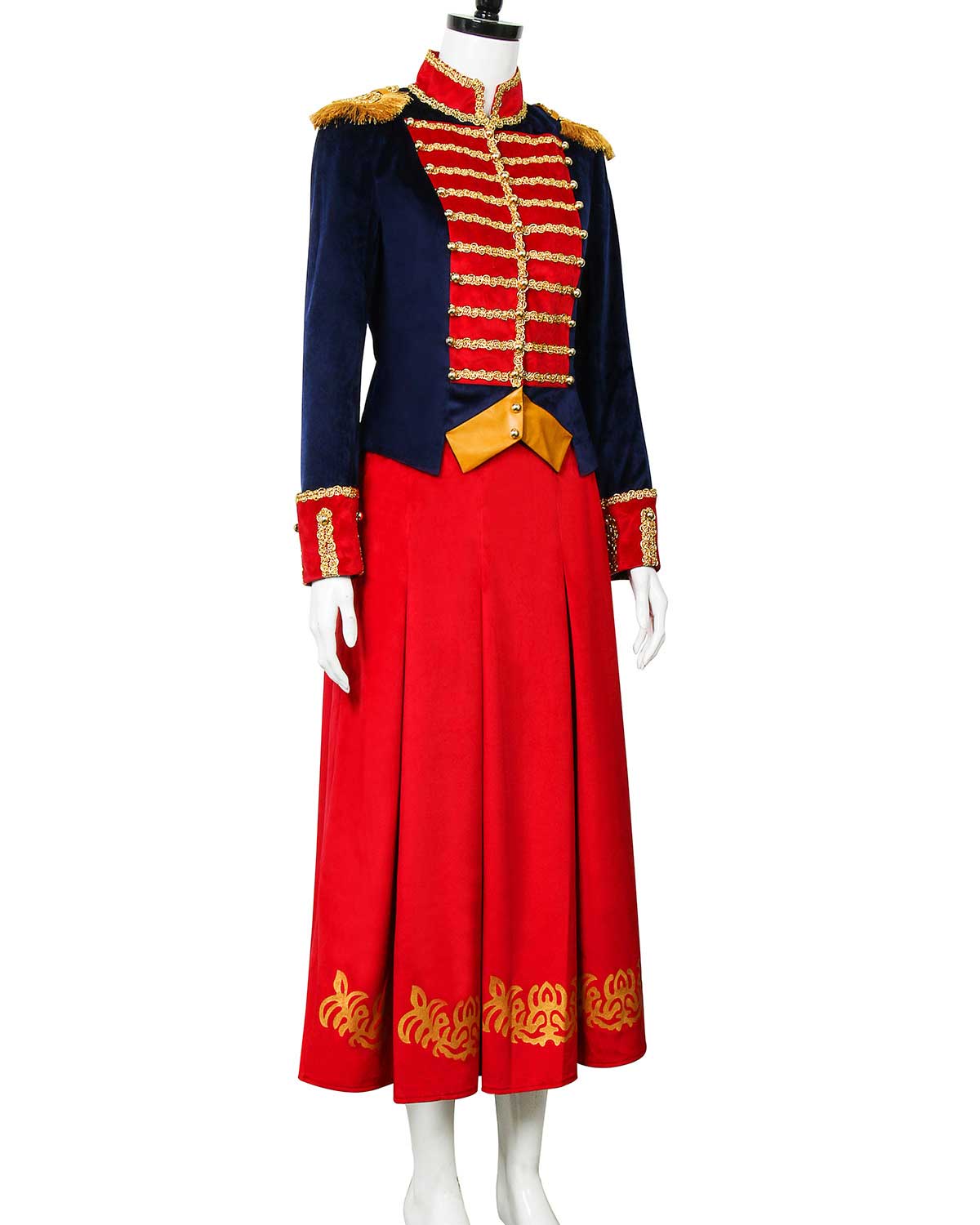 The Nutcracker And The Four Realms Clara Women Halloween Cosplay Costume Jacket Skirt-