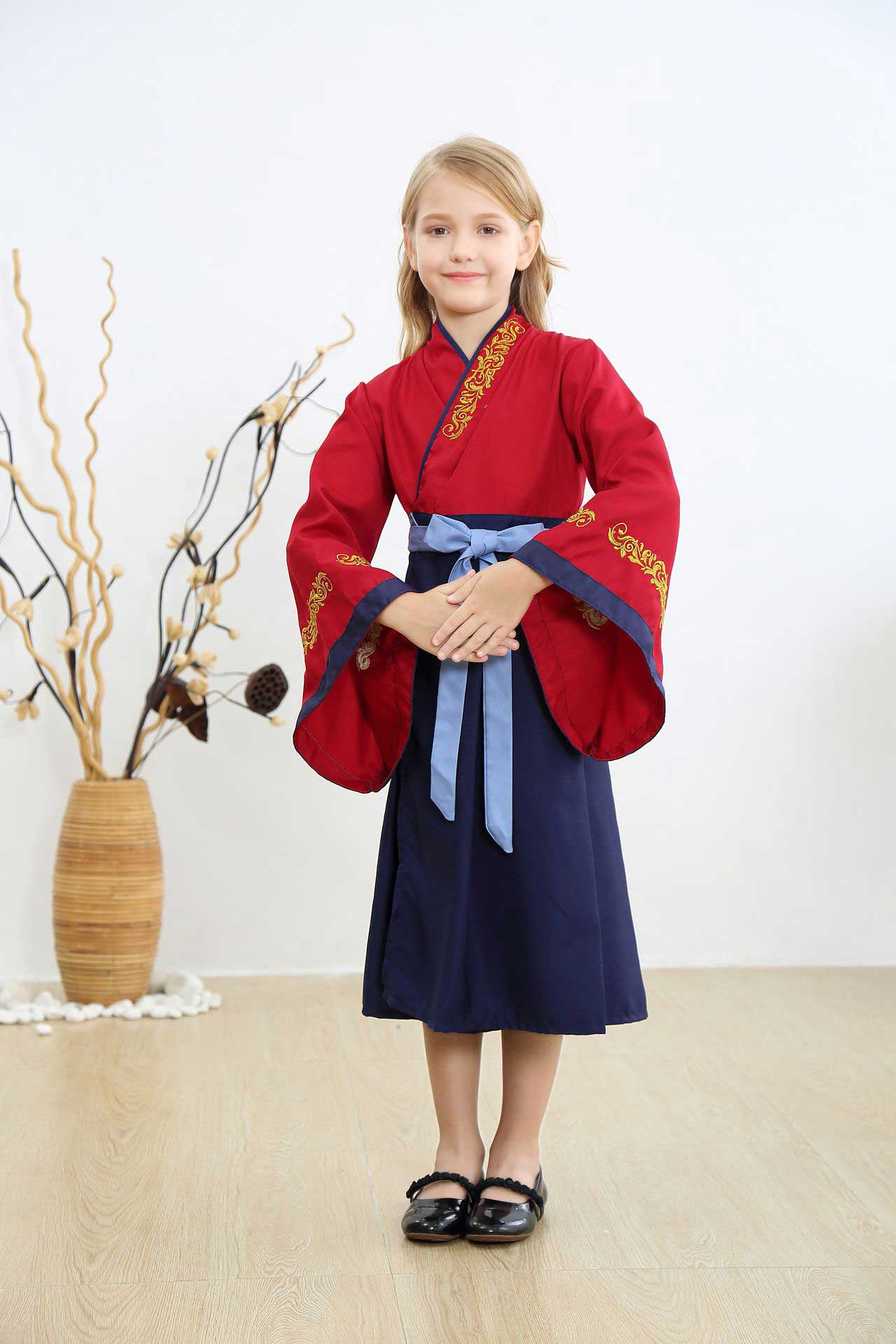 2020 Kids Hua Mulan Live Action Costume Cosplay Children's Clothing Princess Fancy Dress Kids