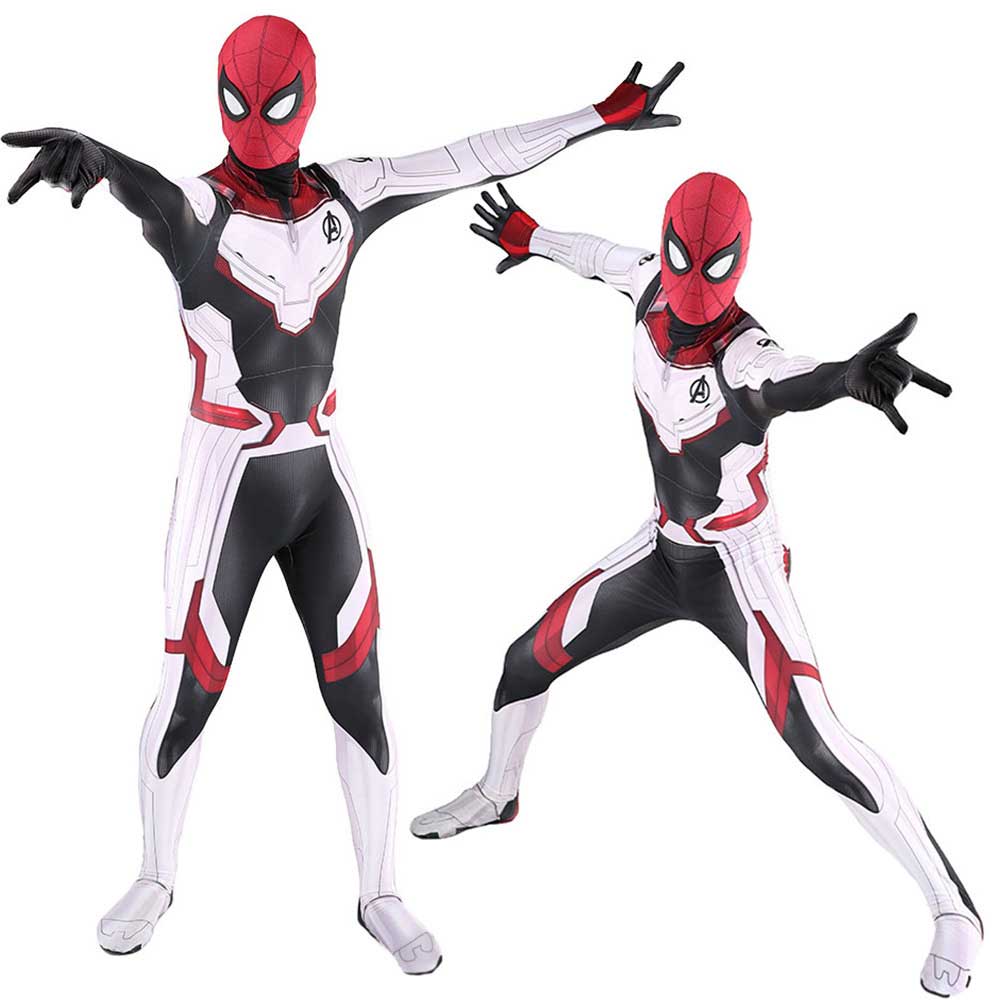 Avenger Endgame Deadpool Quantum Realm Suit Superhero Cosplay Costume-Takerlama