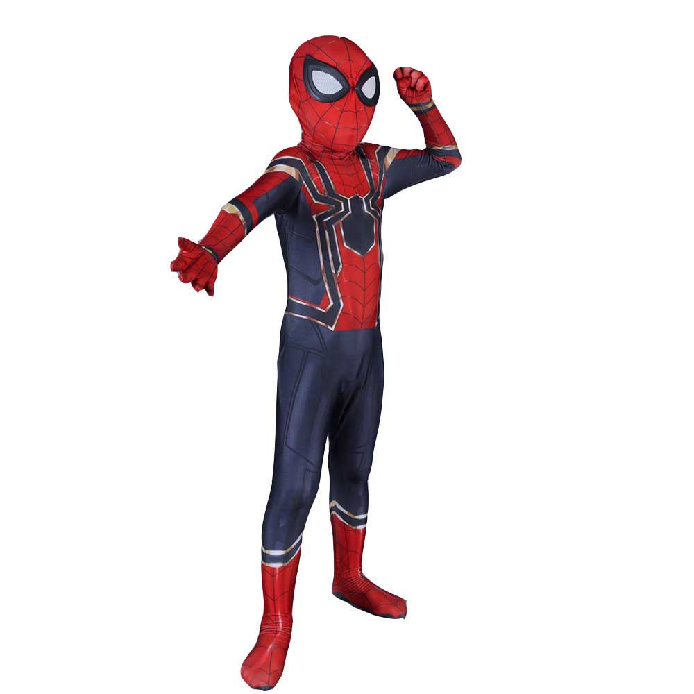 Spiderman Peter Parker Jumpsuit Cosplay Costume Avengers: Infinity War 