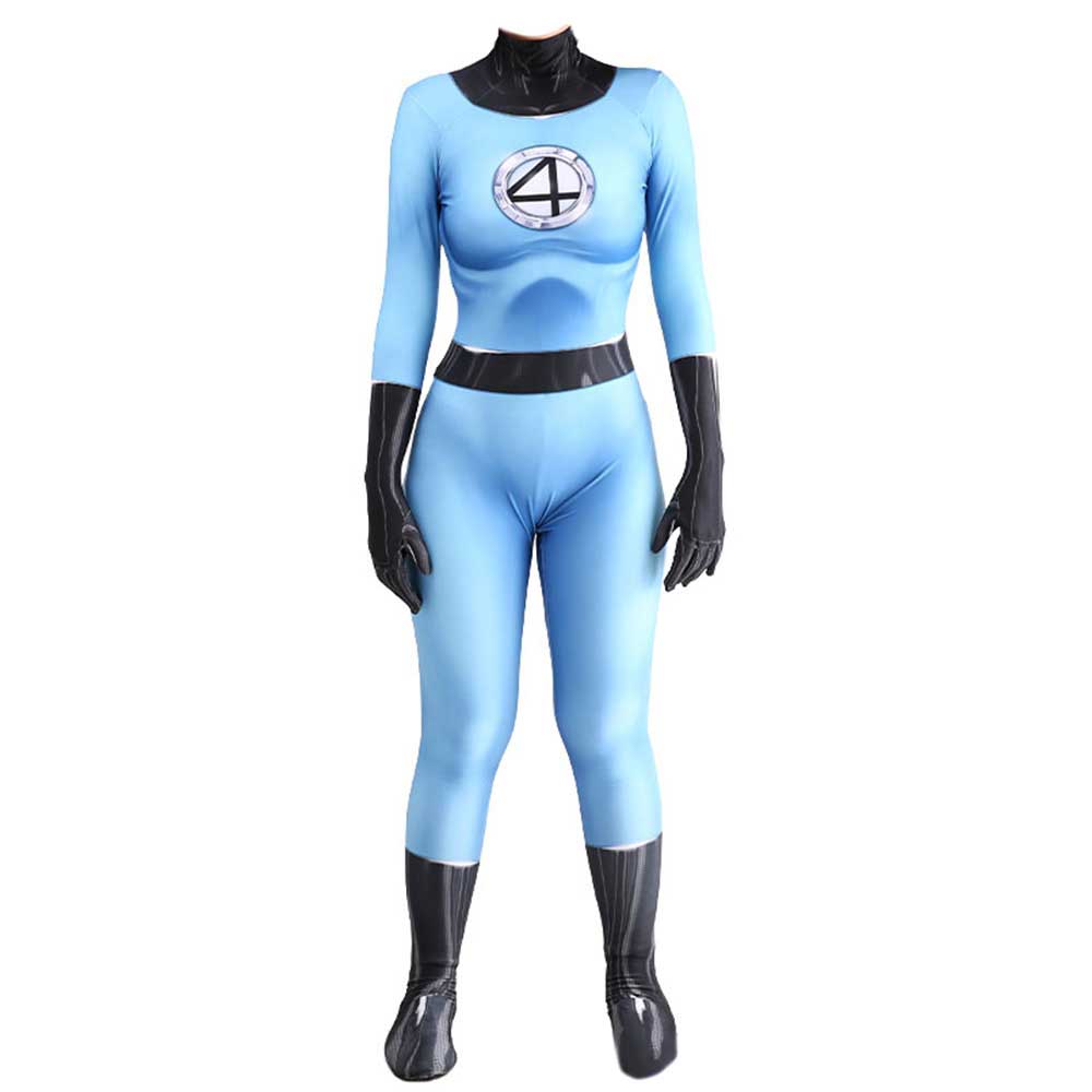 Fantastic Four Cosplay Costume Movie Superhero Zentai Suit