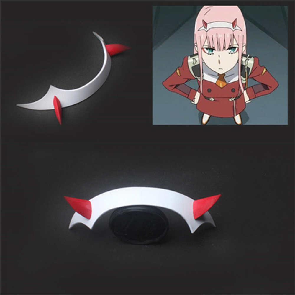 Anime DARLING in the FRANXX Cosplay ZERO TWO CODE:002 Devil Horn Headwear Headband Costume Props-Takerlama