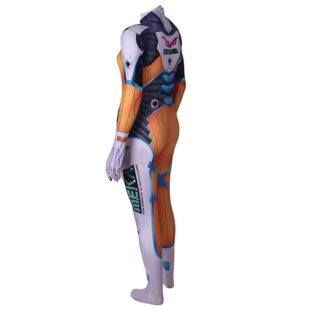 Game Overwatch D.VA Blueberry Cosplay Costume OW Zentai Bodysuit Jumpsuit