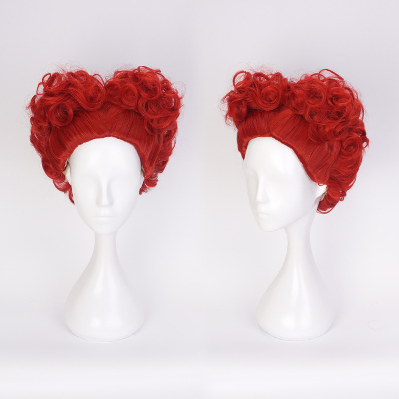 Alice in Wonderland The Red Queen Cosplay Synthetic Curly Wig 