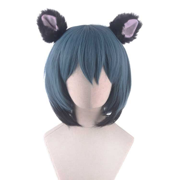 BNA Brand New Animal Michiru Kagemori Blue Black Cosplay Wig