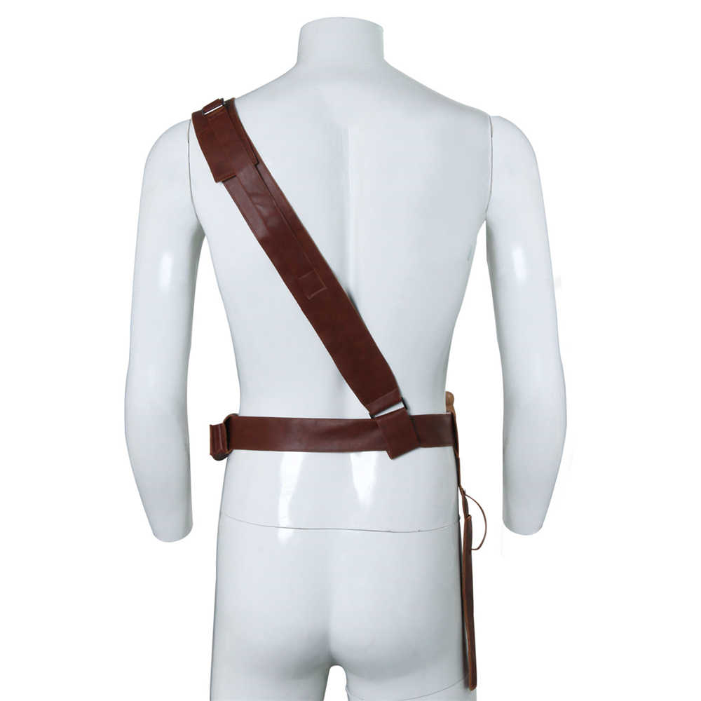 The Mandalorian 2 Star Wars Boba Fett Adjustable Pu Leather Belt With Pocket Gift Cospaly Props-Takerlama