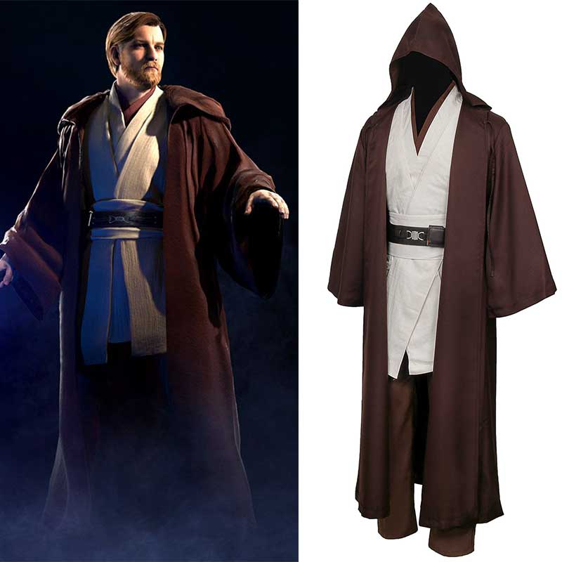 Star Wars Robe Obi Wan Kenobi Jedi Cosplay Costume