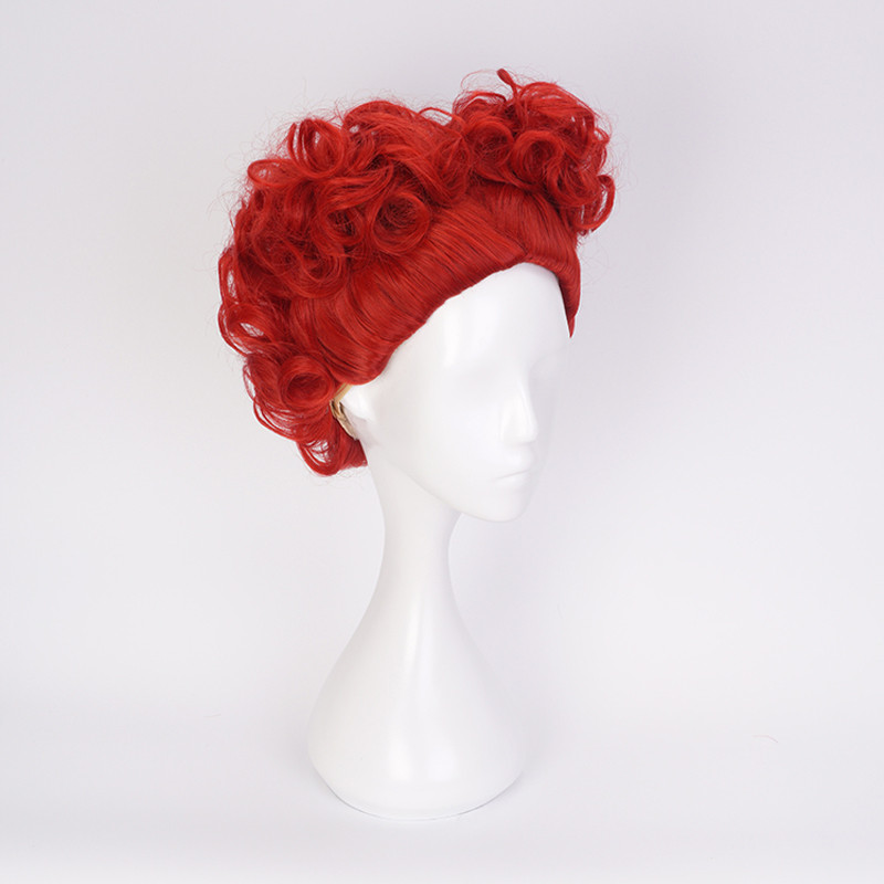 Alice in Wonderland The Red Queen Cosplay Synthetic Curly Wig 