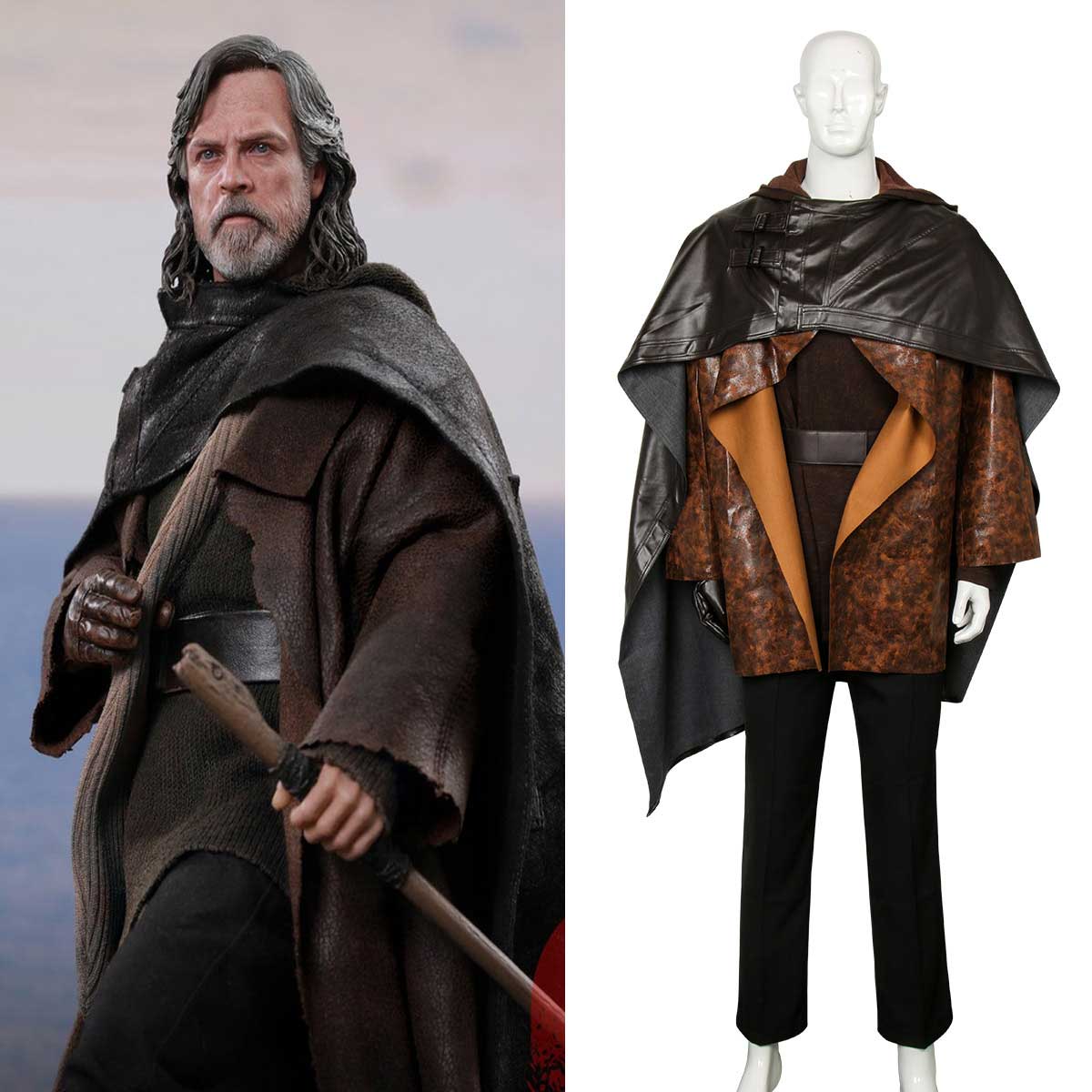 Star Wars Last Jedi Luke Skywalker Cospaly Costume