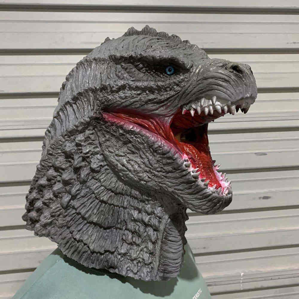 Realistic Godzilla vs Kong Halloween Cosplay Costume Mask Scary Props