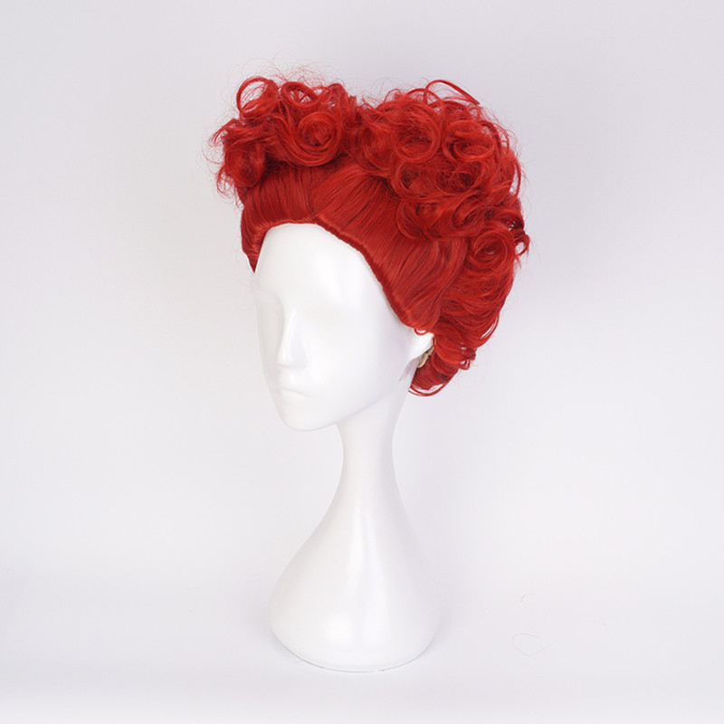 Alice in Wonderland The Red Queen Cosplay Synthetic Curly Wig 