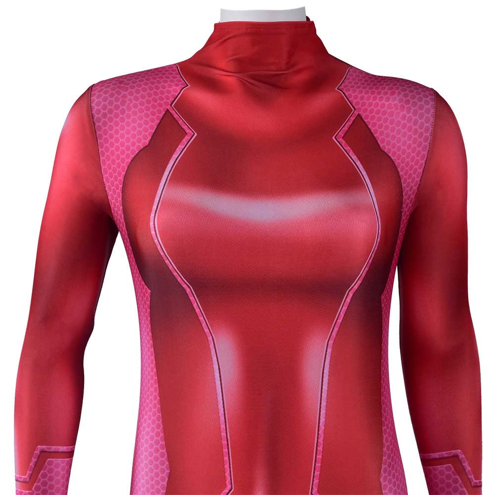 Game Metroid Zero Suit Samus Cosplay Costume Red Zentai