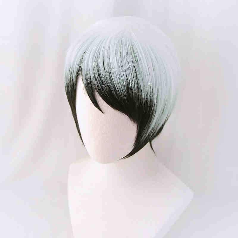 Anime Demon Slayer: Kimetsu no Yaiba Yushirou Cosplay Wigs+Wig Cap