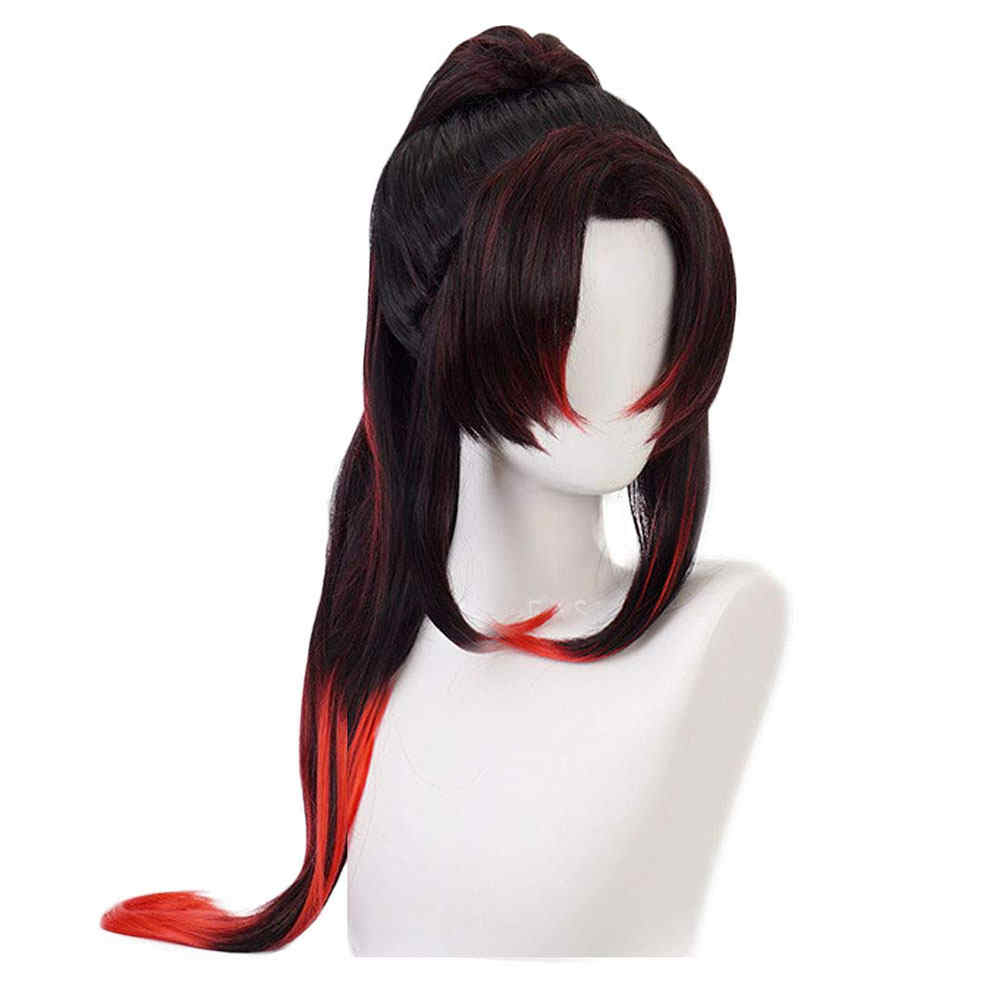 Kokushibou Cosplay Costume Wigs Anime Demon Slayer Kimetsu No Yaiba-Takerlama