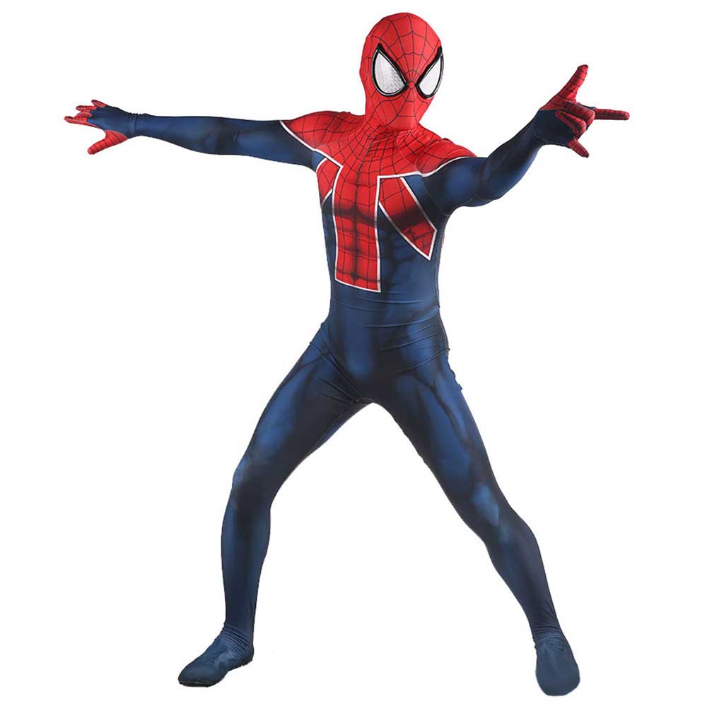 Ultimate Spider-Man Costume Adult Kids Animated Series Peter Parker Zentai Suit-Takerlama