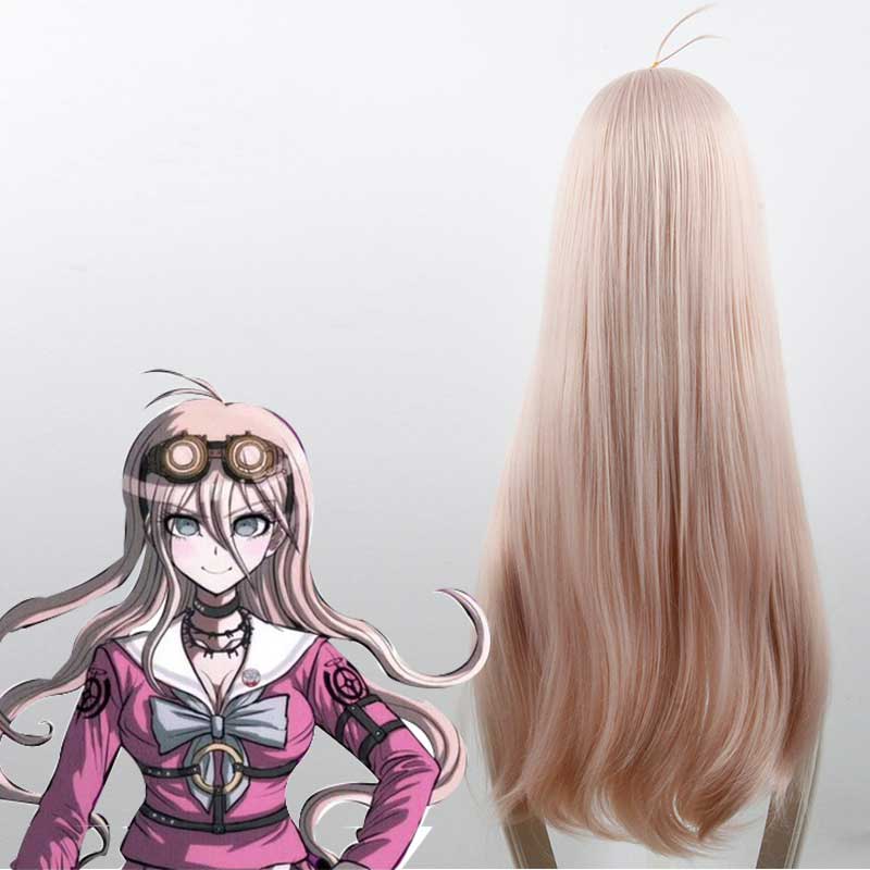 Danganronpa V3: Killing Harmony Iruma Miu Cosplay Wig Long Wavy Synthetic Hair