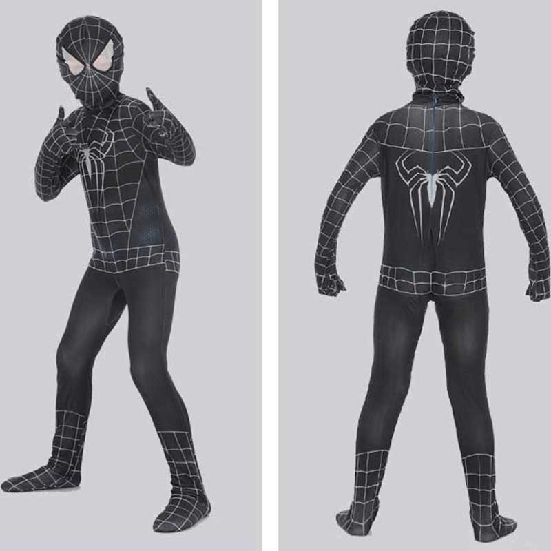 Kids Spiderman Outfit Spider-Man: Into the Spider-Verse Miles Morales Cosplay Costume