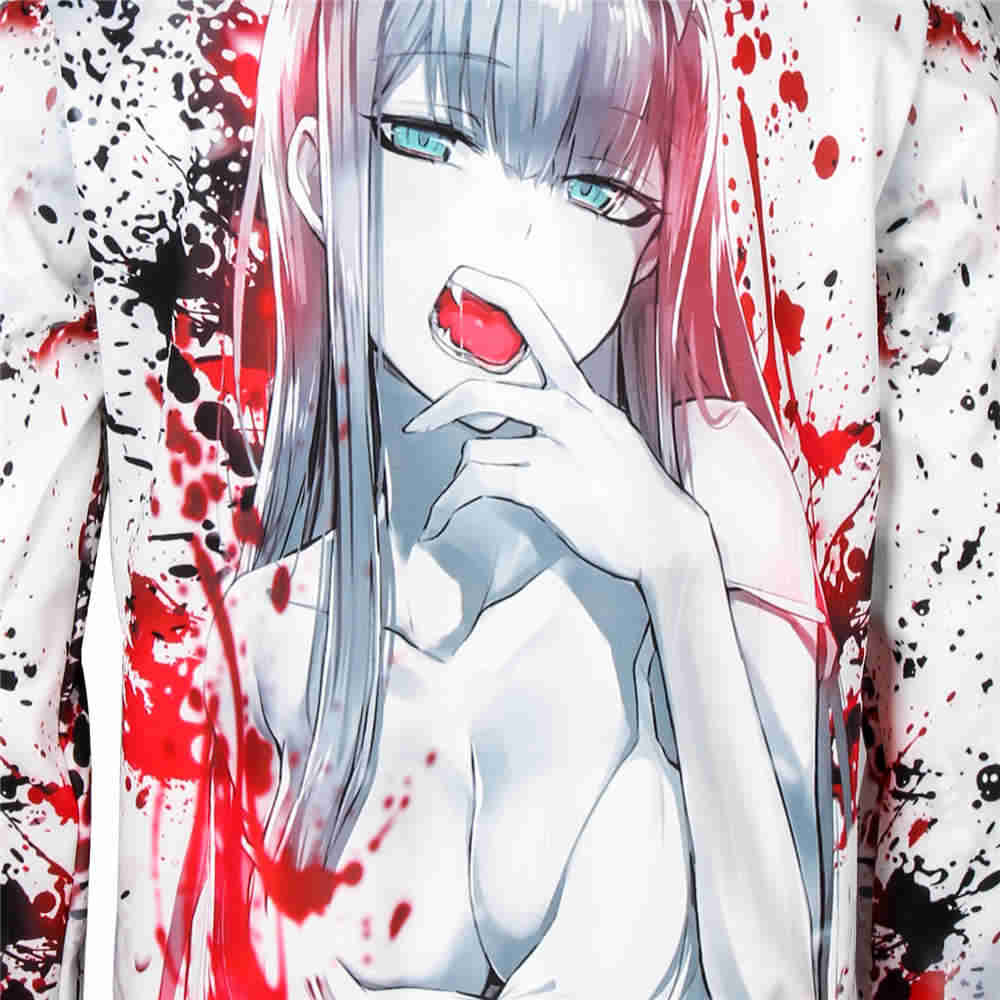 Unisex Anime DARLING in the FRANXX Zero Two Hoodies 3D Print Sweatshirt Streetwear Tops-TAkerlama