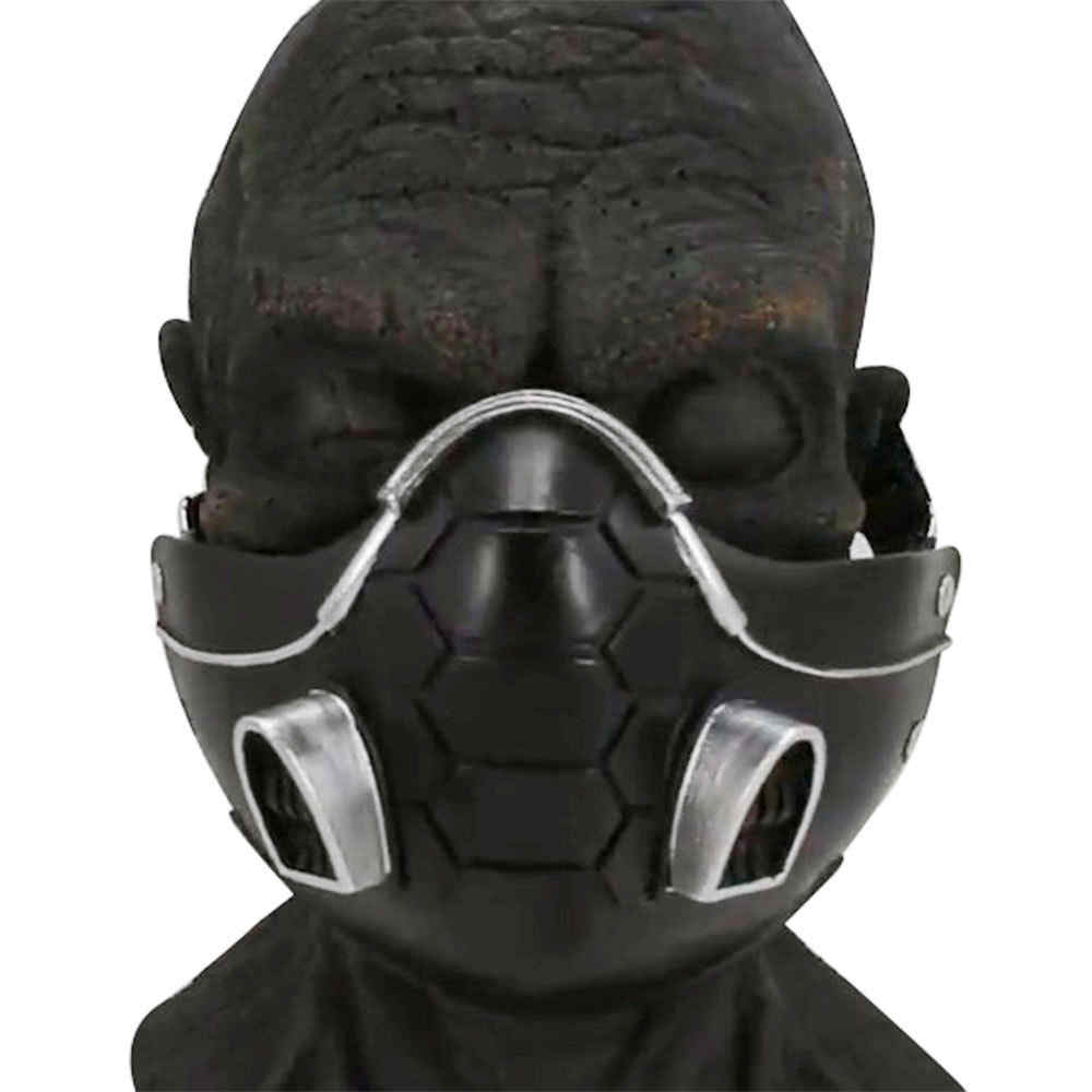 Game Valorant Viper Latex Half Face Mask Halloween Cosplay Carnival Masquerade Accessory Prop-Takerlama