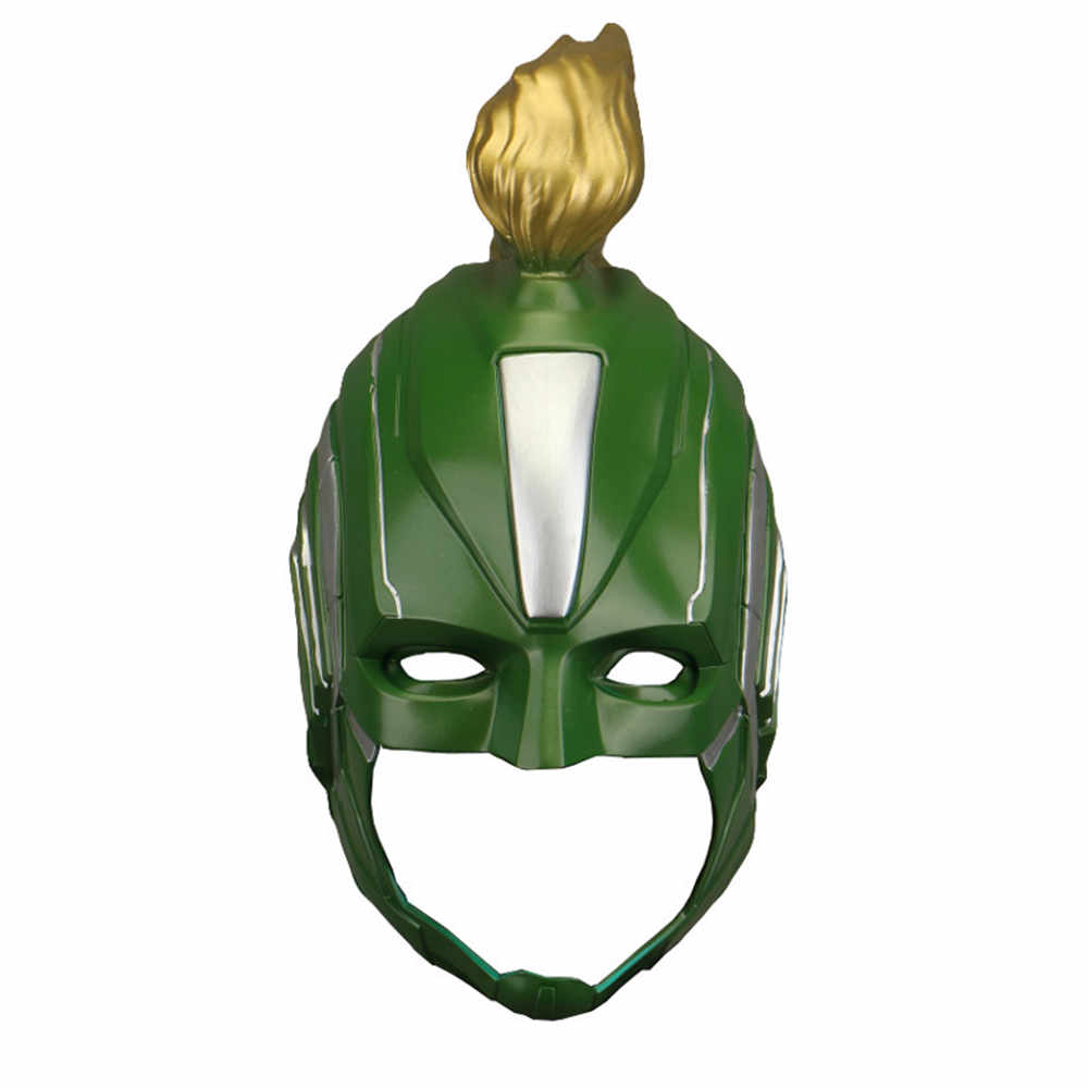 Movie Captain Marvel Helmet Carol Danvers Cosplay PVC Red Green Mask Halloween Costume Fancy Party Props Fans Gifts