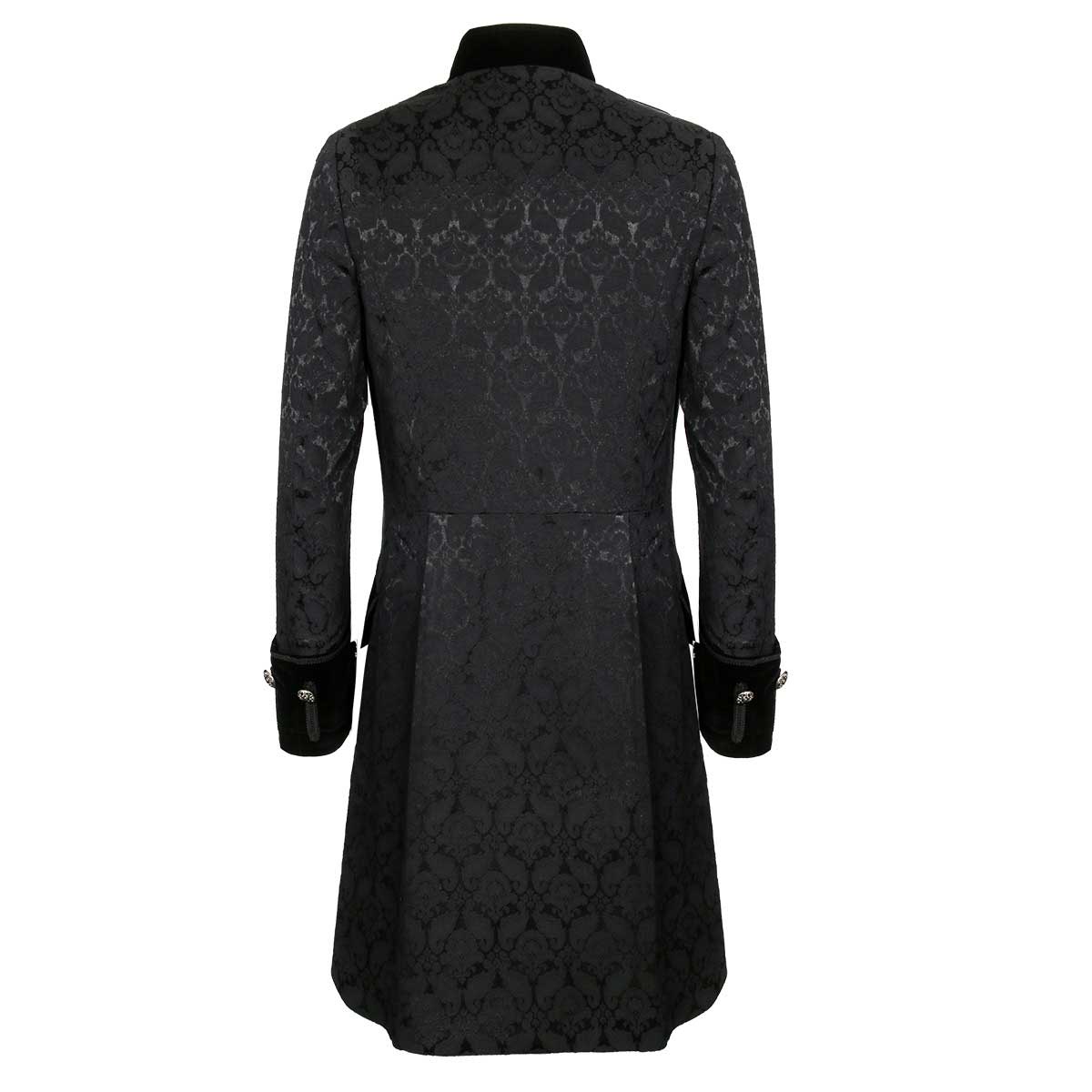  Mens Velvet Goth Steampunk Victorian Frock Coat