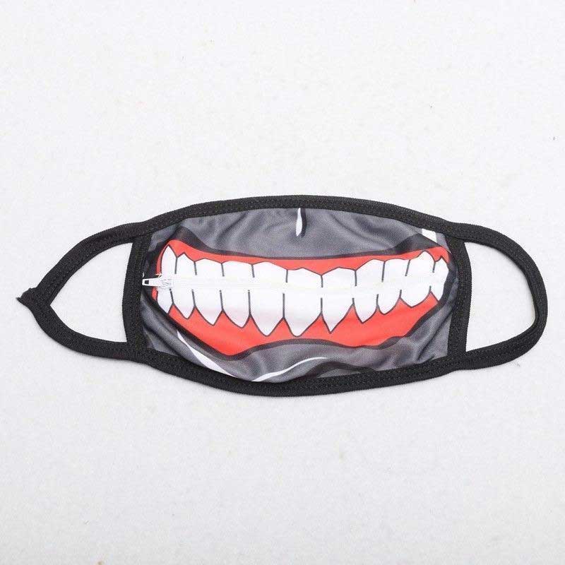 Kaneki Ken Face Masks Zipper Cycling Anti-Dust Anime Tokyo Ghoul Cosplay Mask