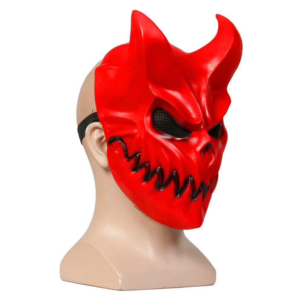 Slaughter to Prevail Demon's Halloween Demolisher Mask Alex Demolisher Deathcore Band Kid of Darkness Masquerade Cosplay Accessory Gift-Takerlama