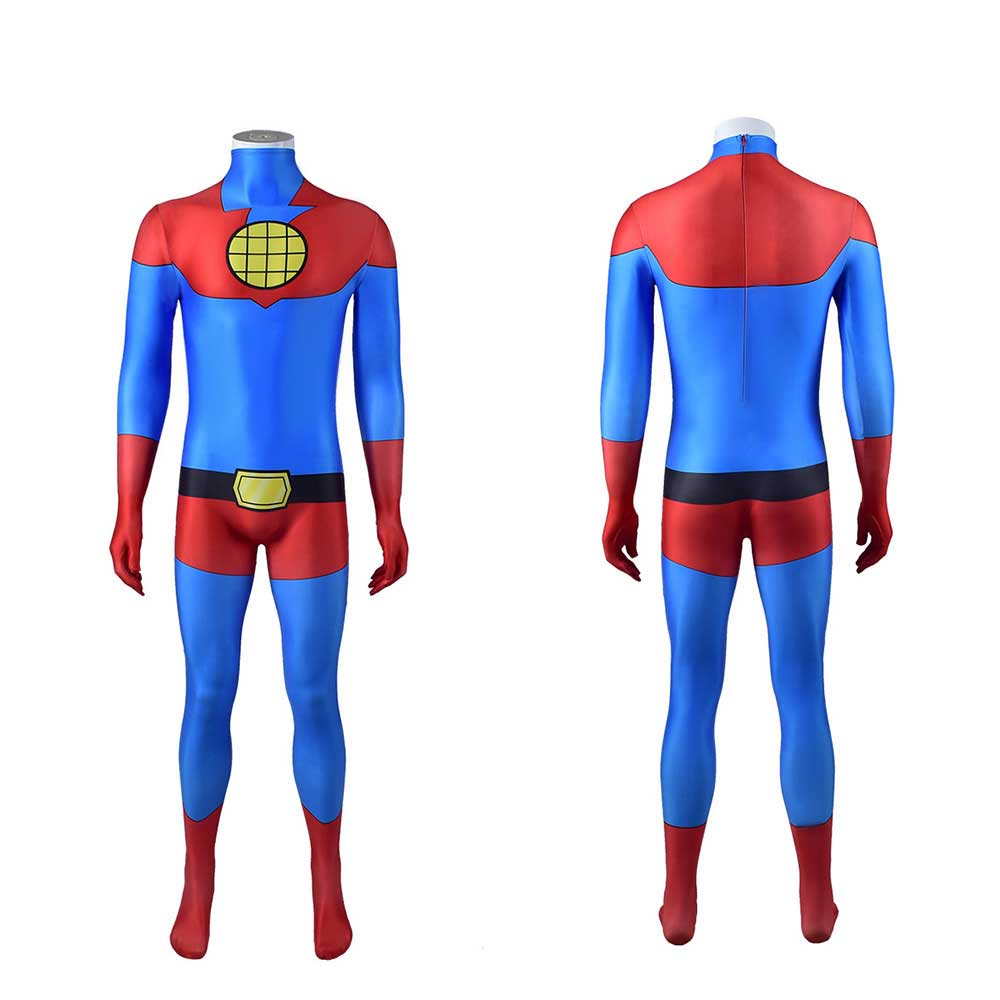 Captain Planet and the Planeteers Cosplay Costume Superhero Captain Planet Zentai Suit Adult Kids