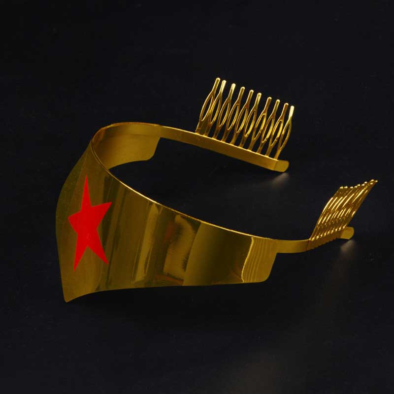 Gold Wonder Woman Diana Prince Headband Crown Accessories