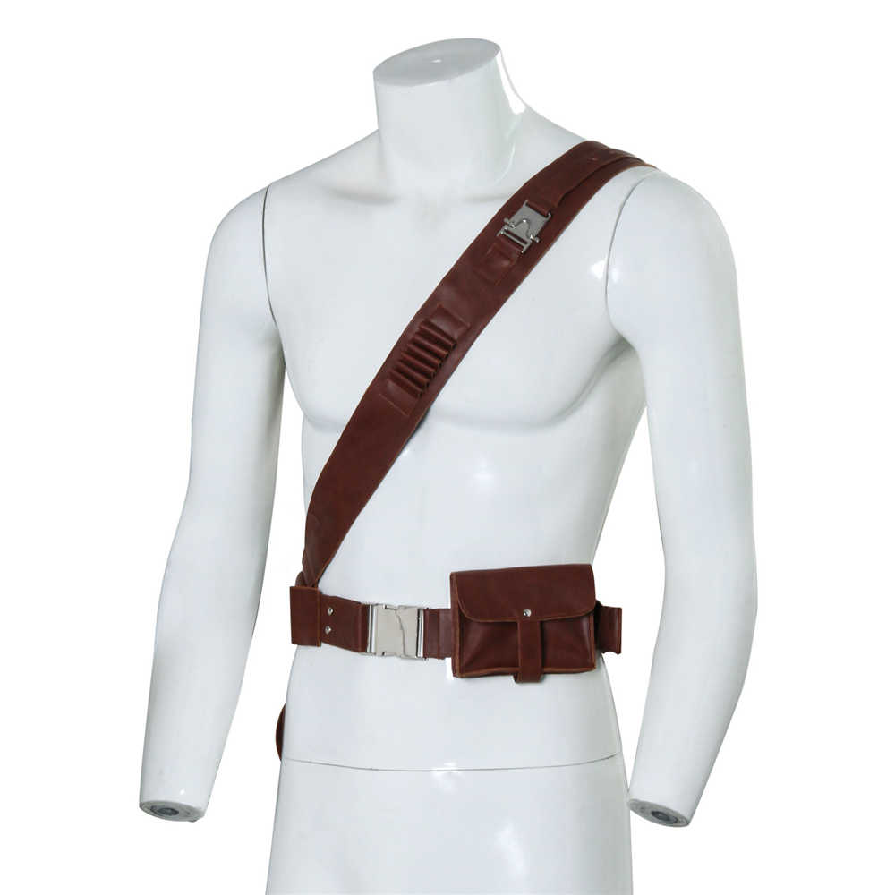 The Mandalorian 2 Star Wars Boba Fett Adjustable Pu Leather Belt With Pocket Gift Cospaly Props-Takerlama