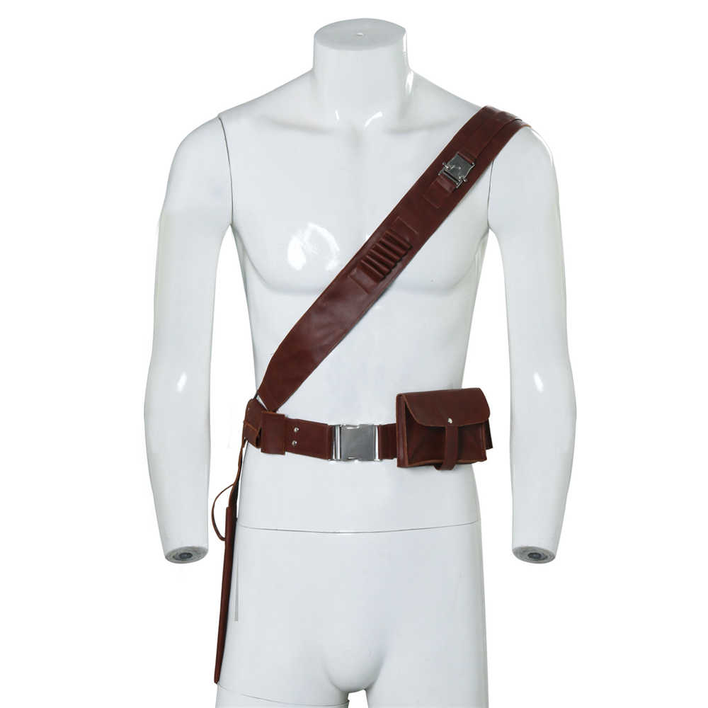 The Mandalorian 2 Star Wars Boba Fett Adjustable Pu Leather Belt With Pocket Gift Cospaly Props-Takerlama