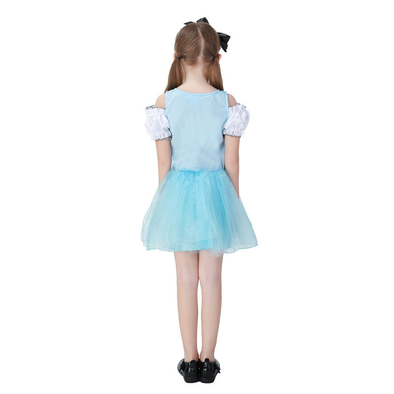 Halloween Carnival Costumes Girls Alice in Wonderland Costume Cosplay Lolita Dress Kids Princess Dress Stage Costume