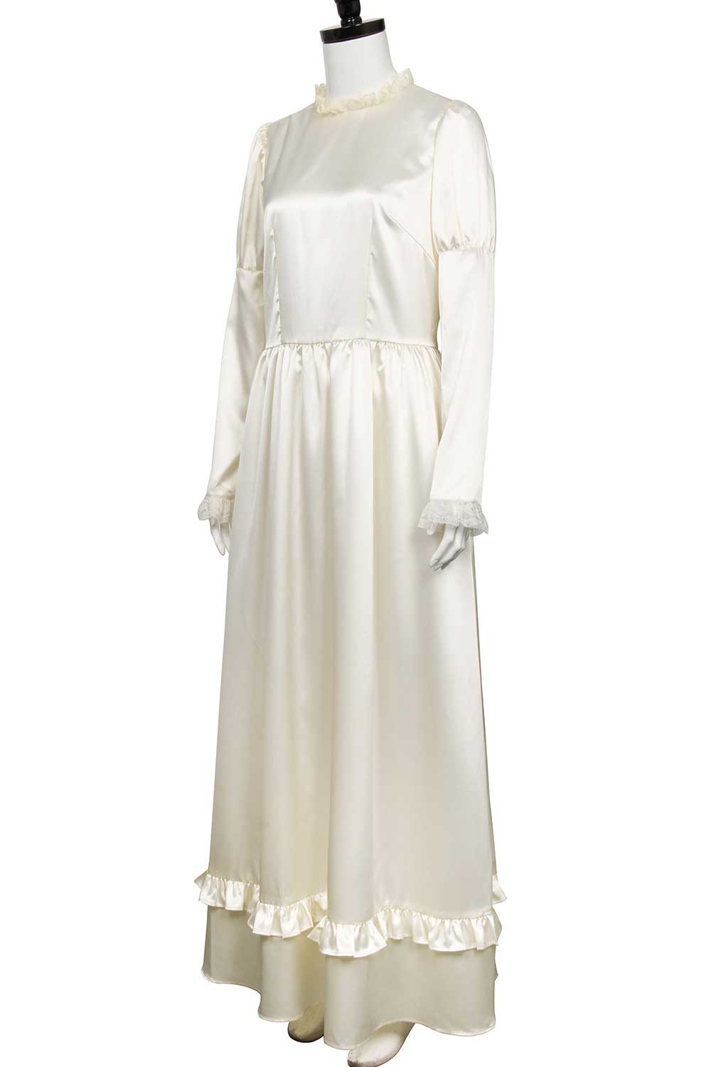 The Curse of La Llorona Women Halloween Cosplay Costume Long Dress Veils-Takerlama