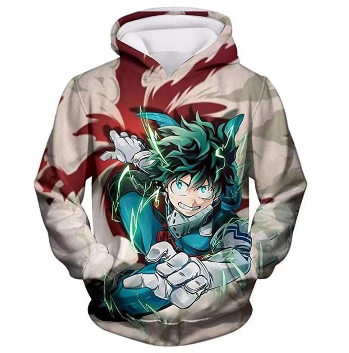 MY HERO ACADEMIA ULTIMATE HERO IZUKI MIDORIYA AKA DEKU SUPER ACTION ANIME HOODIE