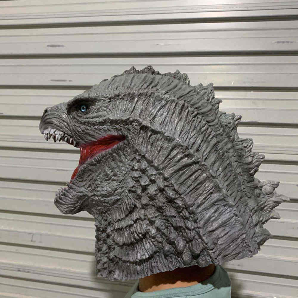 Realistic Godzilla vs Kong Halloween Cosplay Costume Mask Scary Props