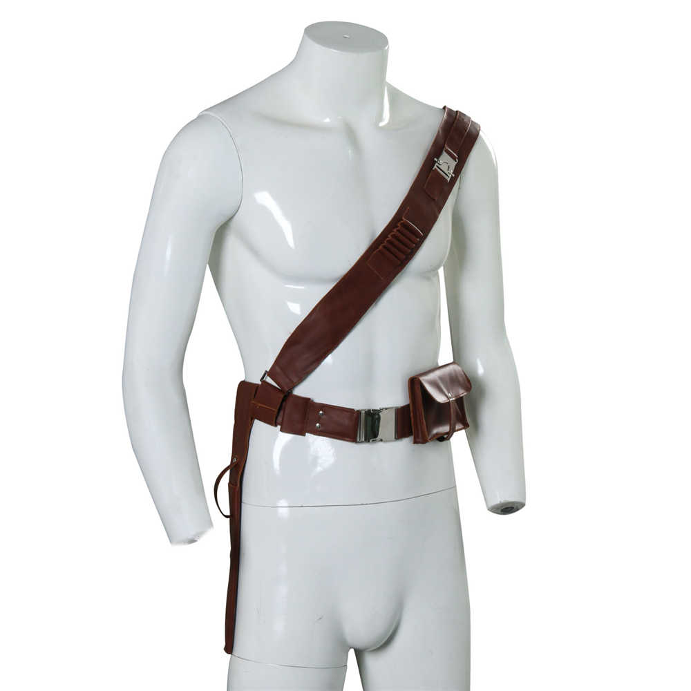 The Mandalorian 2 Star Wars Boba Fett Adjustable Pu Leather Belt With Pocket Gift Cospaly Props-Takerlama