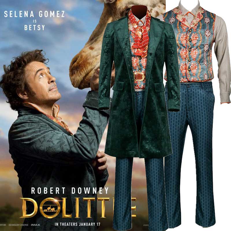 Dolittle Cosplay Costume The Voyage of Doctor Dolittle Halloween Uniform-Takerlama