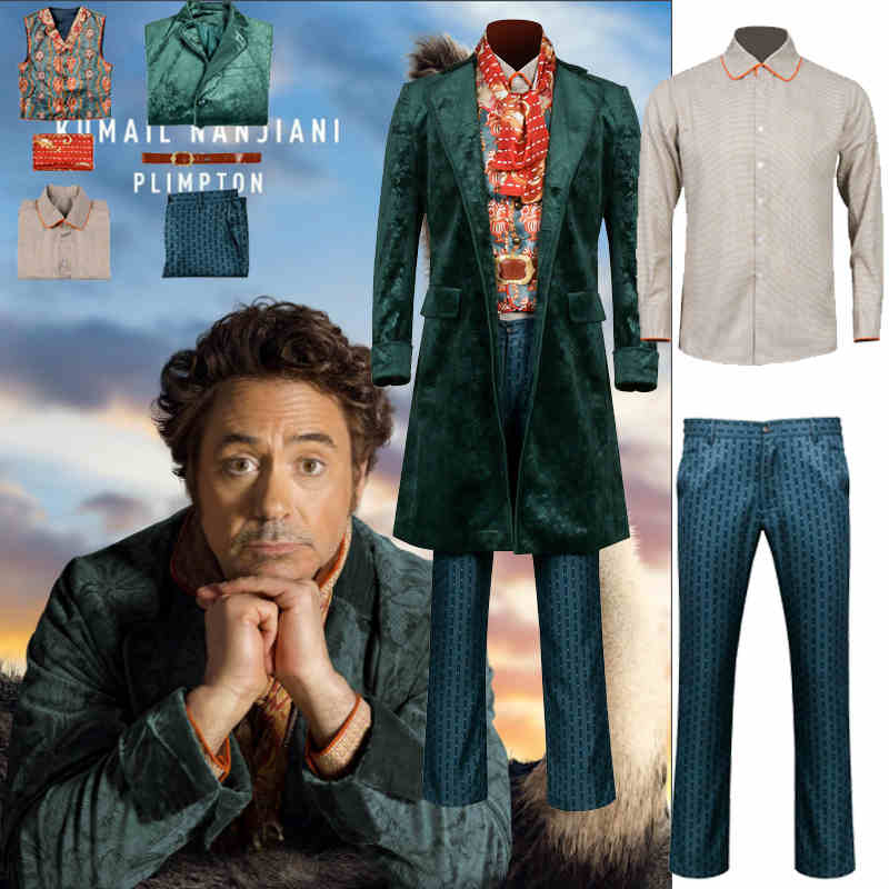 Dolittle Cosplay Costume The Voyage of Doctor Dolittle Halloween Uniform-Takerlama