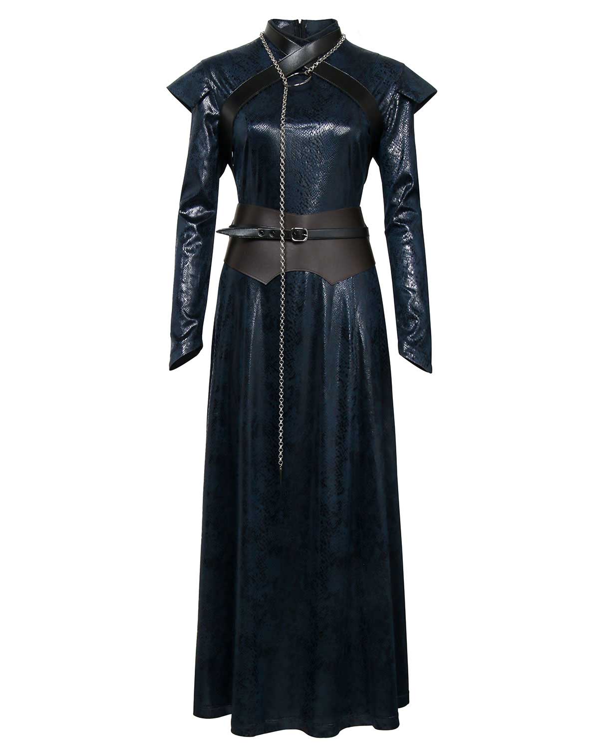 Game of Thrones 8 Sansa Stark Cosplay Costume Halloween Outfits