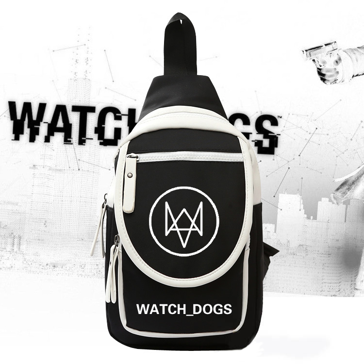 Game Watch Dogs 2 Wrench Chest Bag Backpack Knapsack Shoulder Bag-Takerlama