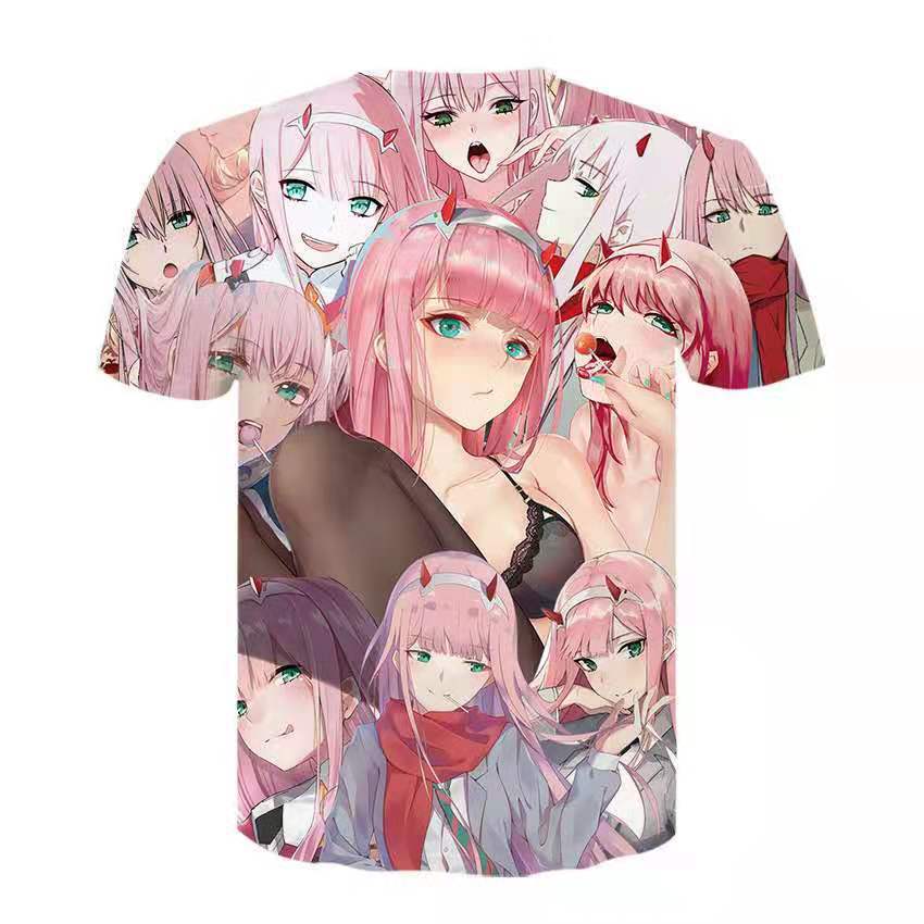 Anime DARLING in the FRANXX Zero Two Cosplay T-Shirt