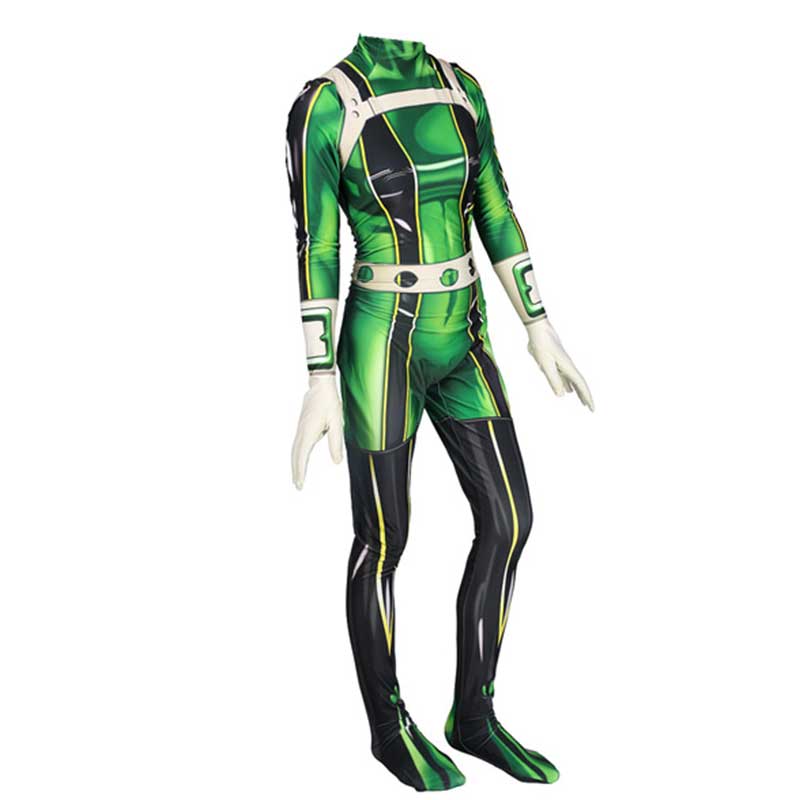 My Hero Academia Boku No Hero Akademia Tsuyu Asui Battle Suit Cosplay Costume-Takerlama