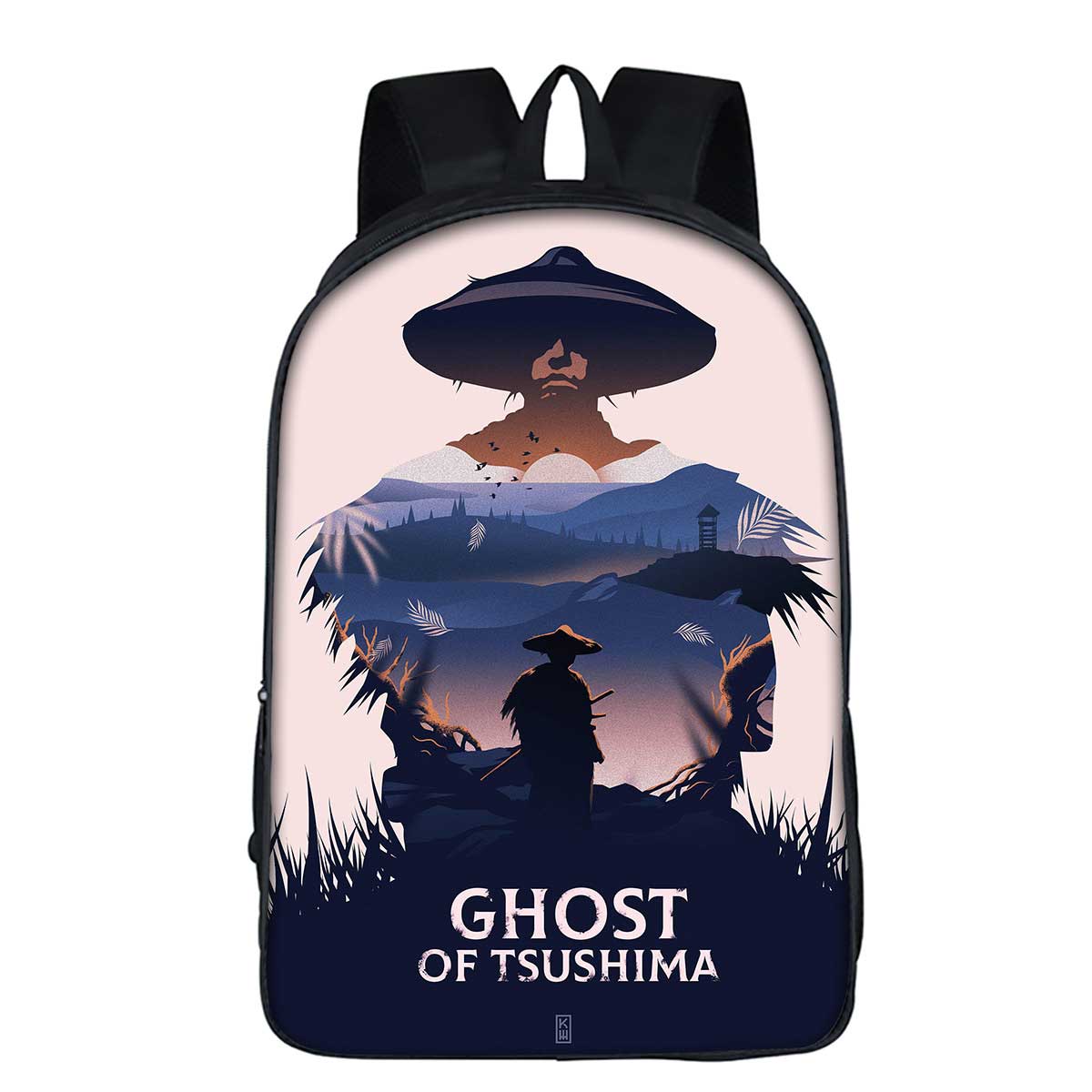 School Bag Ghost of Tsushima JIn Sakai Travel Laptop Backpack Fashion Casual for Boys Girls Men Women-Takerlama