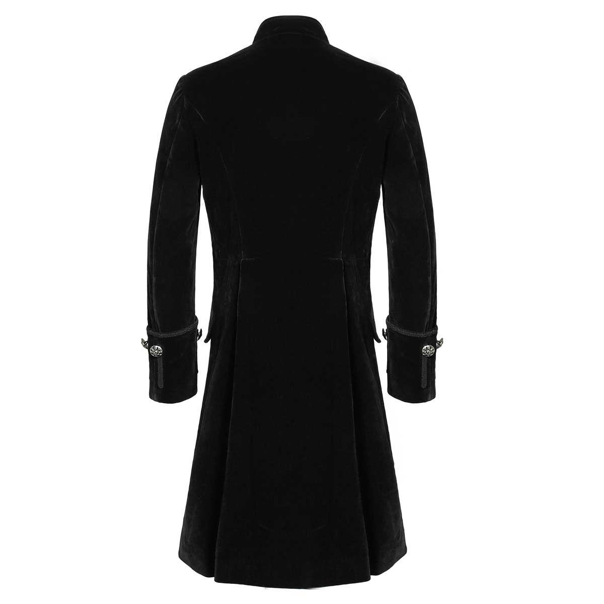  Mens Velvet Goth Steampunk Victorian Frock Coat